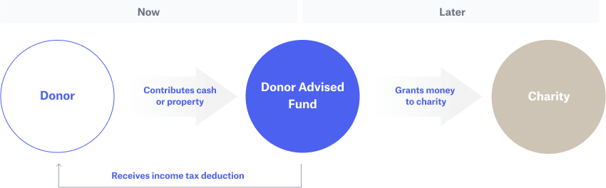 Donor advised fund estate planning chart