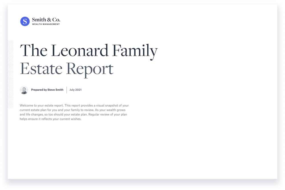 Download Sample Estate Report