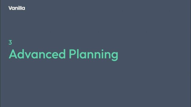 Advanced Planning courses