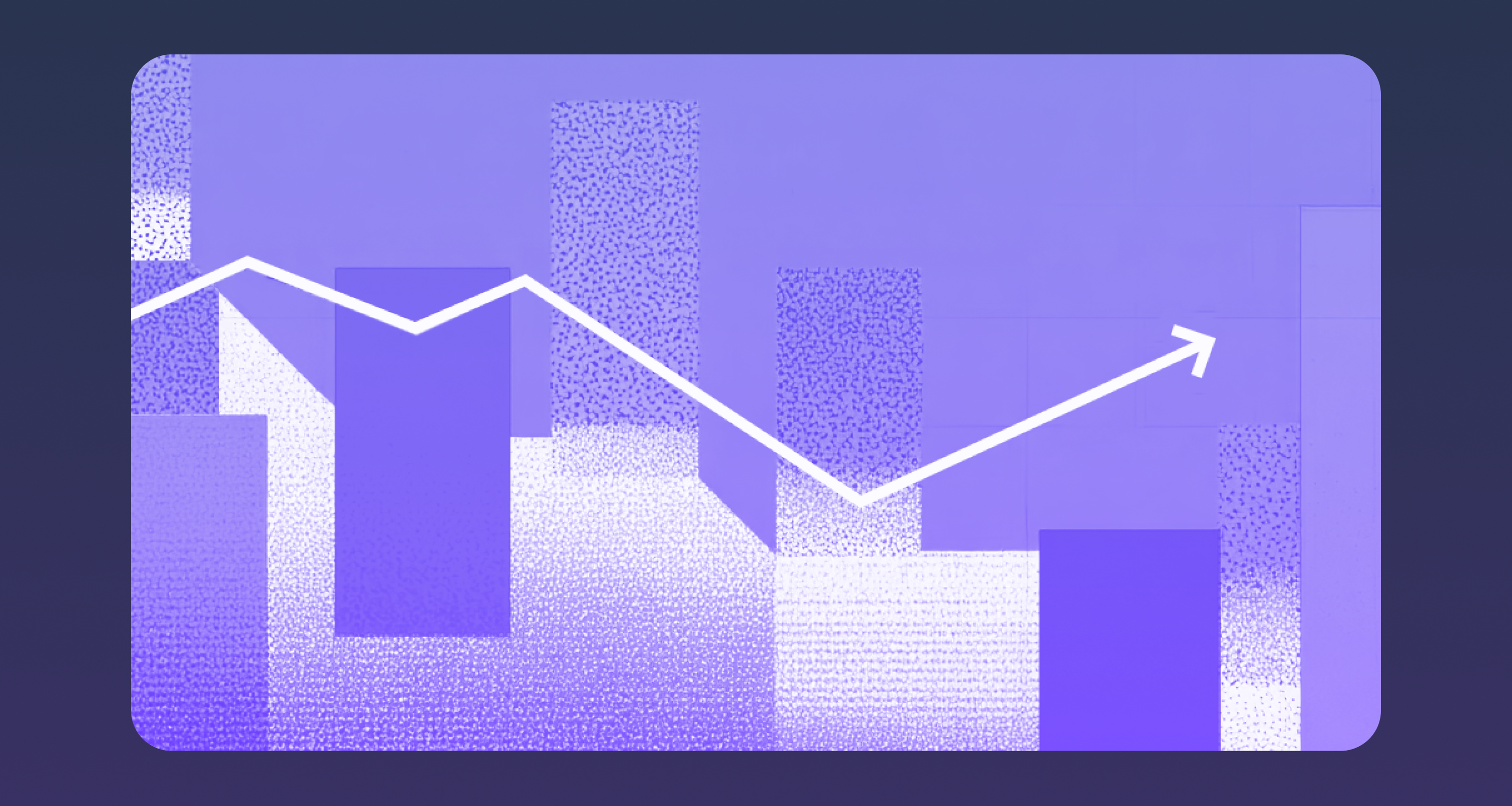Abstract illustration of rising bar and line charts symbolizing financial growth and value creation.