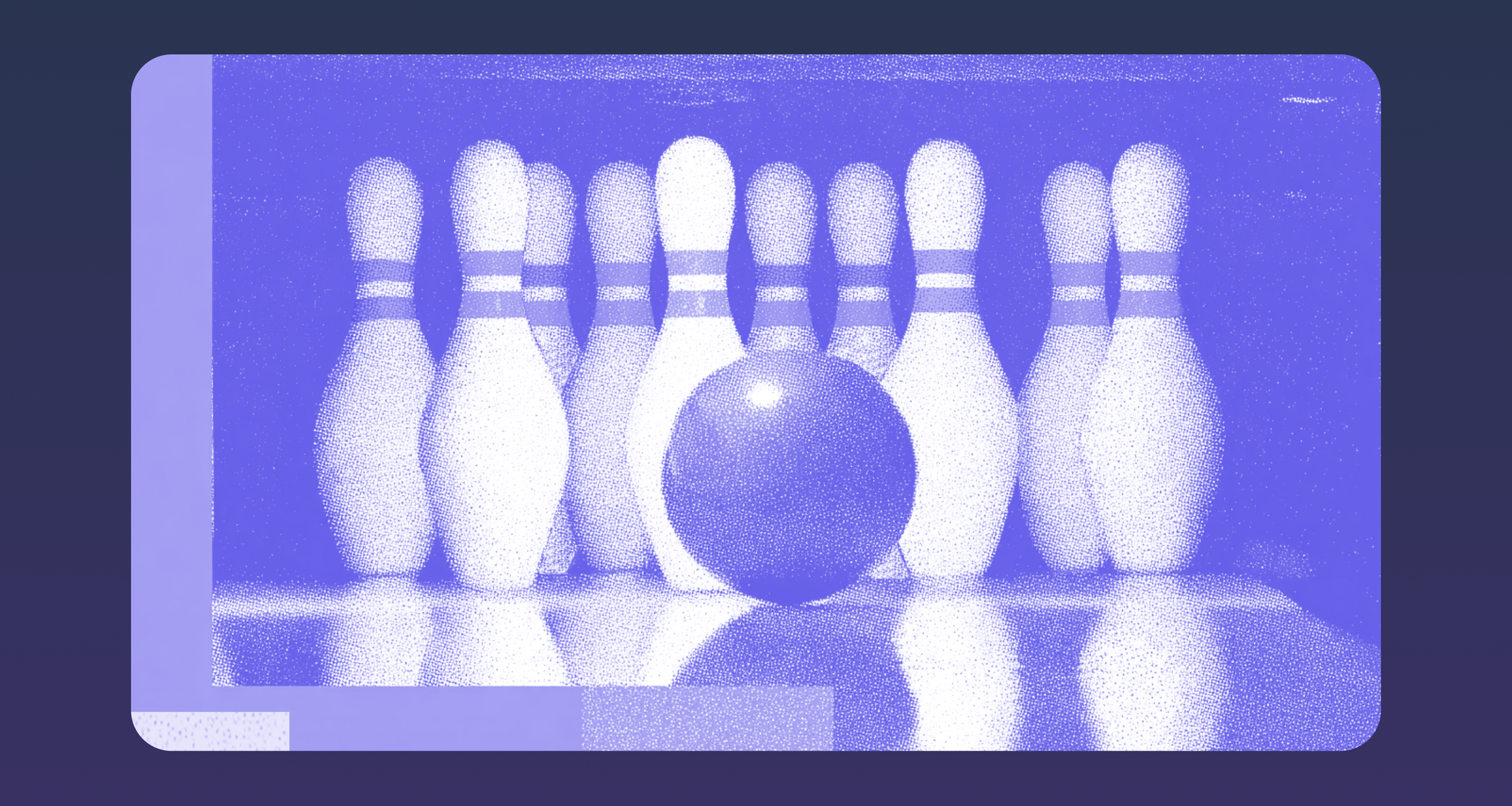 Abstract illustration of bowling pins and ball, symbolizing strategy, planning, and essential estate planning tips.