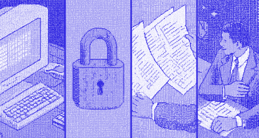 Padlock representing secure AI estate planning software.